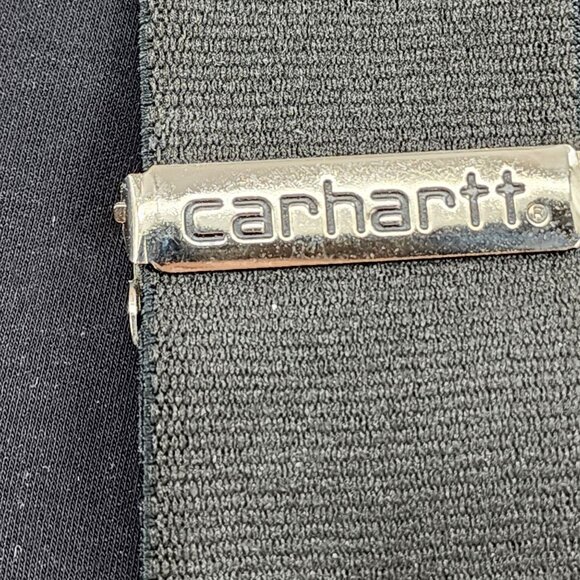 Carhartt Mens Black Adjustable X-Back Suspenders With Metal Clips & Leather Acce - Picture 2 of 10